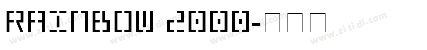 Rainbow 2000字体转换